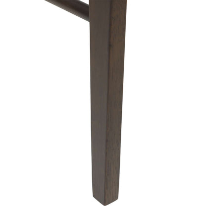 Sedia da pranzo 2 pz Legno di gomma solido 43 x 44,5 x 77 cm