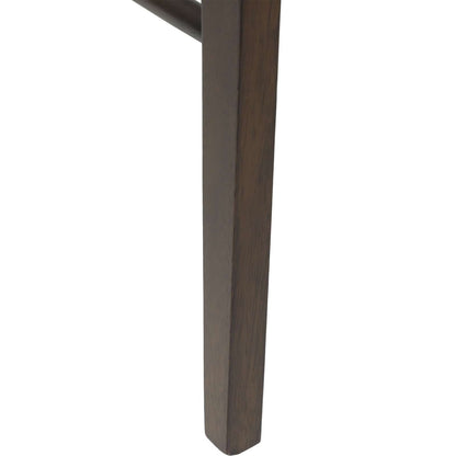 Sedia da pranzo 2 pcs Marrone scuro e Nero