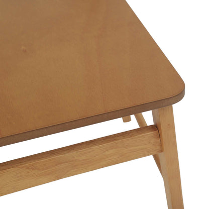 Sedia da pranzo 2 pz Legno di gomma solido Naturale