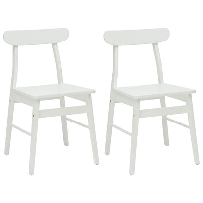 Sedia da pranzo 2 pcs Bianco 43 x 44,5 x 77 cm