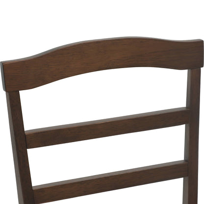 Sedia da pranzo 2 pz Legno di gomma solido 36 x 45,5 x 93,5 cm