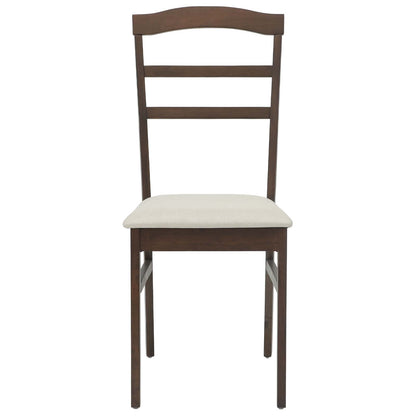 Sedia da pranzo 2 pz Legno di gomma solido 36 x 45,5 x 93,5 cm