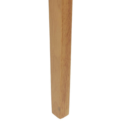 Sedia da pranzo 2 pcs Naturale Legno di gomma solido