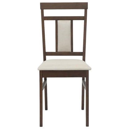 Sedia da pranzo 2 pcs Marrone chiaro e chiaro