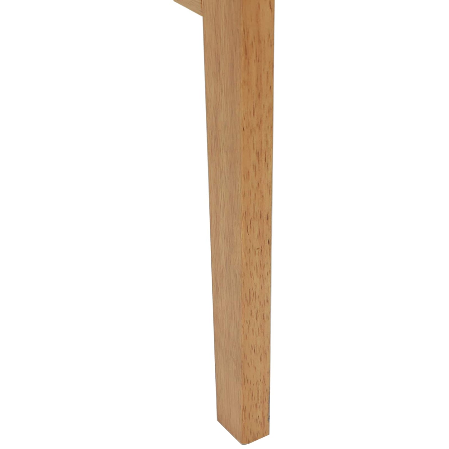 Sedia da pranzo 2 pz Legno di gomma solido Naturale