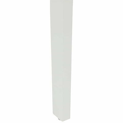 Sedia da pranzo 2 pz Legno di gomma solido Bianco