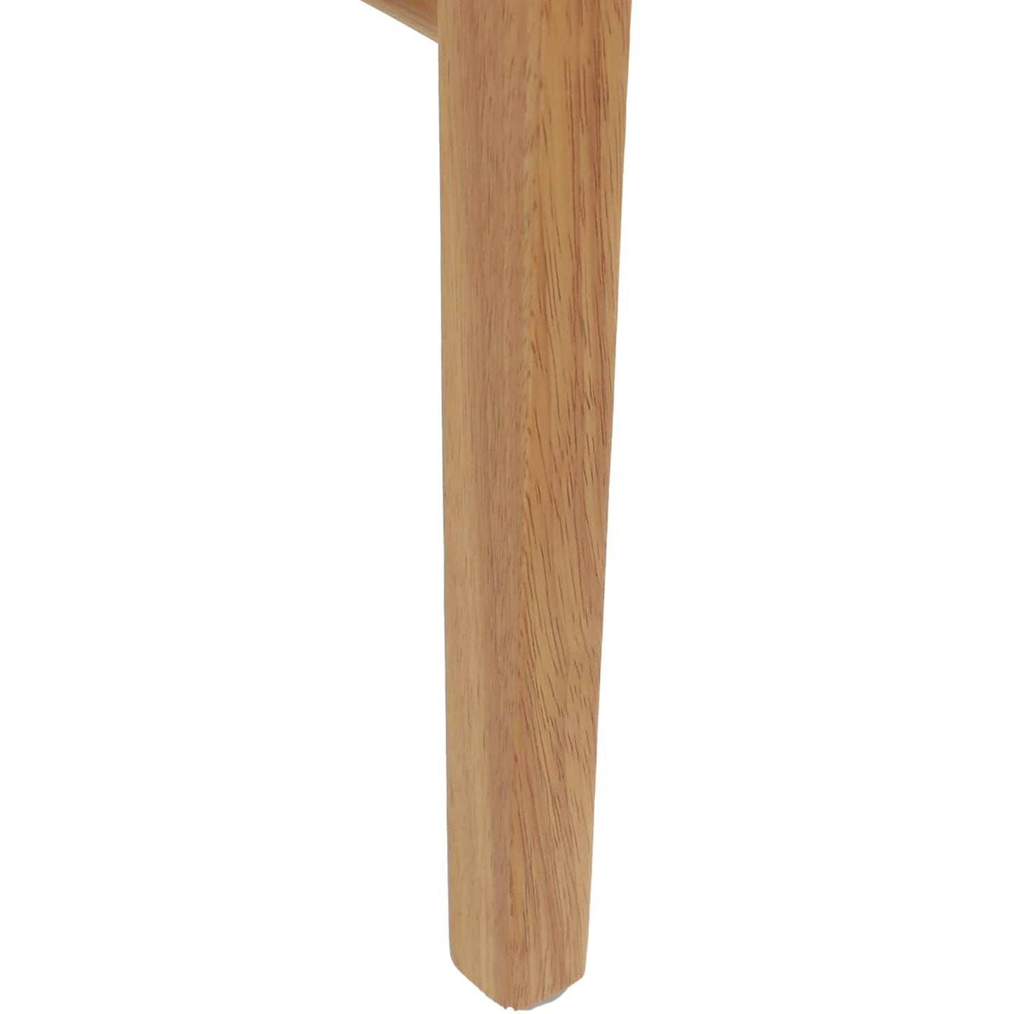 Sedia da pranzo 2 pz Legno di gomma solido Naturale e chiaro