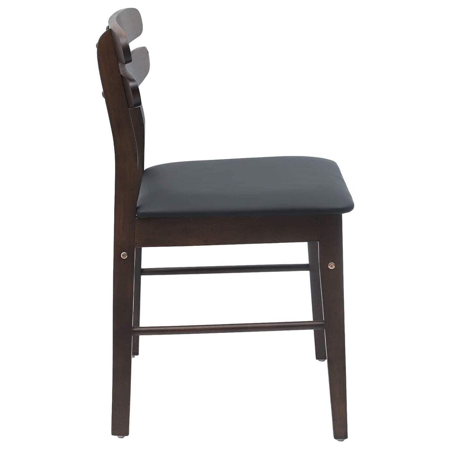 Sedia da pranzo 2 pz Legno di gomma solido