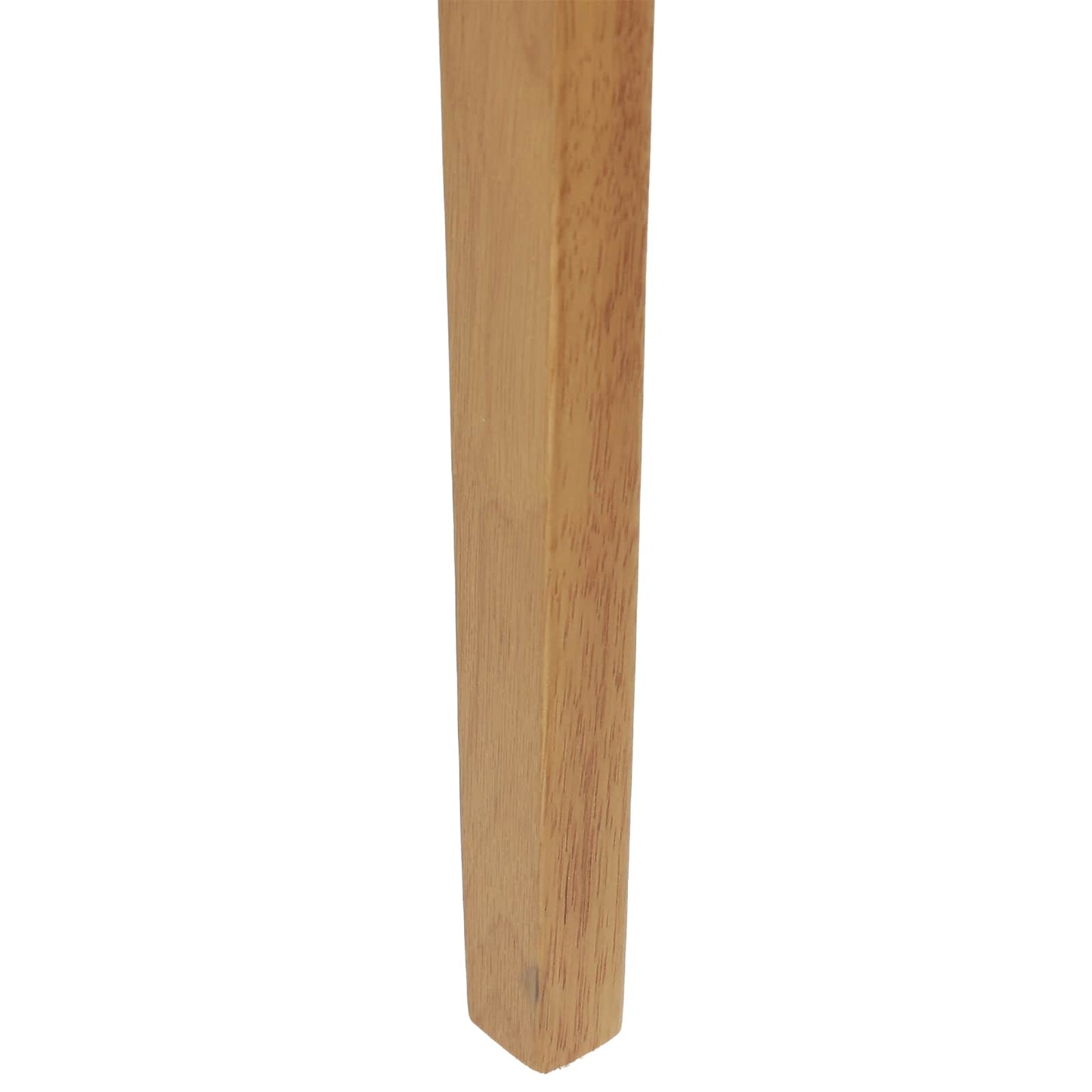 Sedia da pranzo 2 pz Legno di gomma solido Naturale