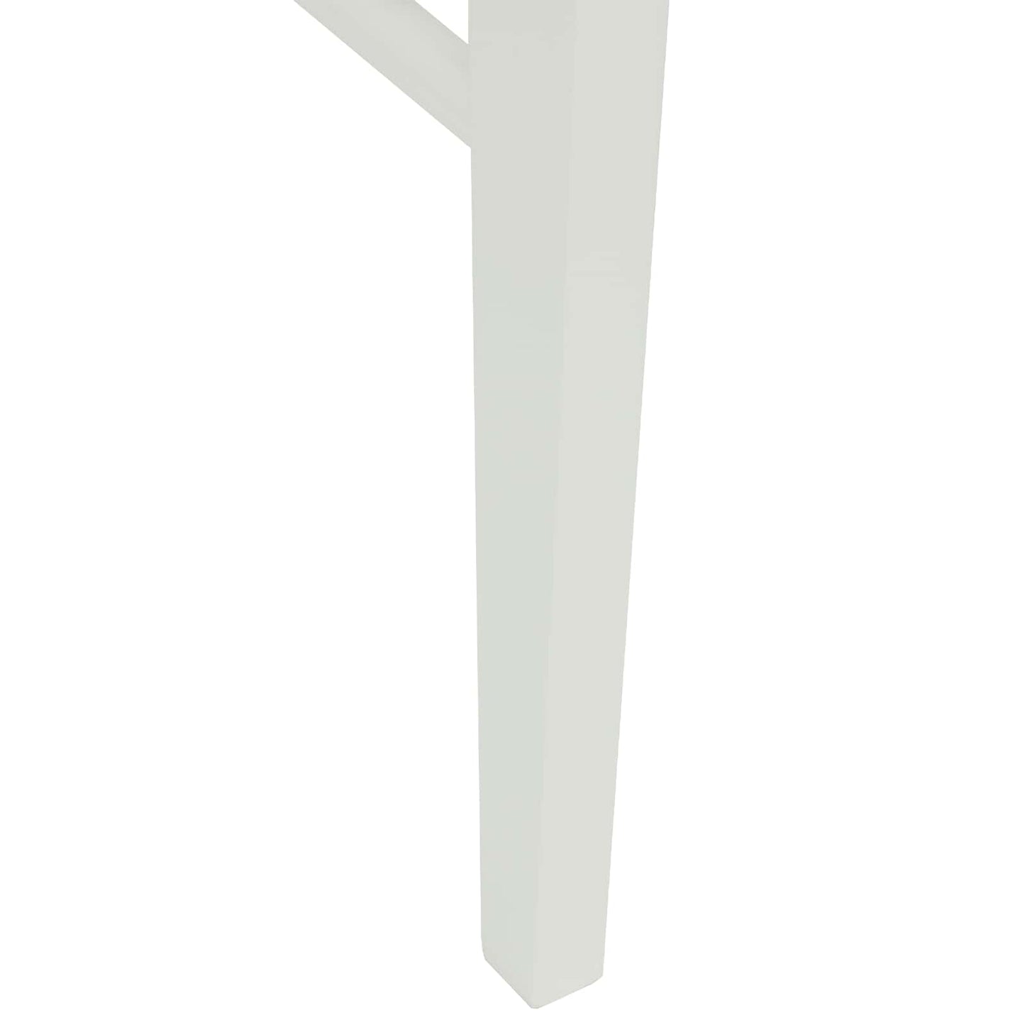 Sedia da pranzo 2 pcs Bianco e Naturale Legno di gomma solido