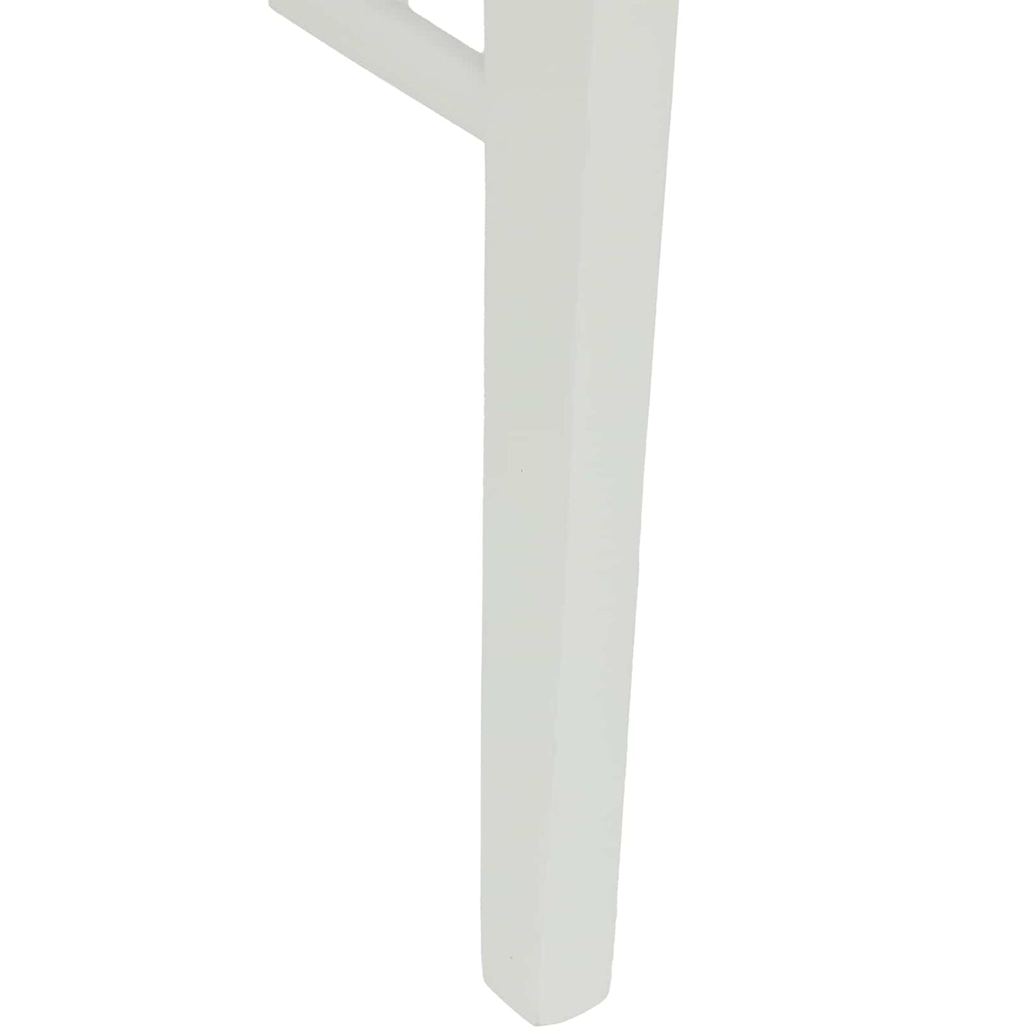 Sedia da pranzo 2 pz Legno di gomma solido Bianco