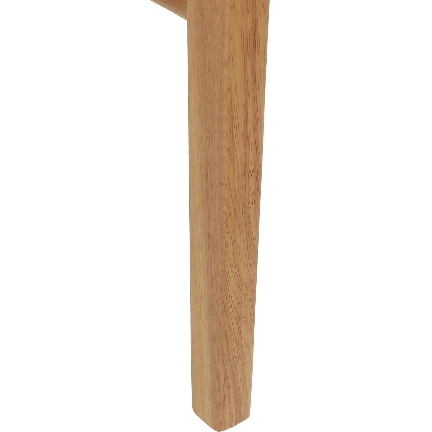 Sedia da pranzo 2 pz Legno di gomma solido Naturale e chiaro