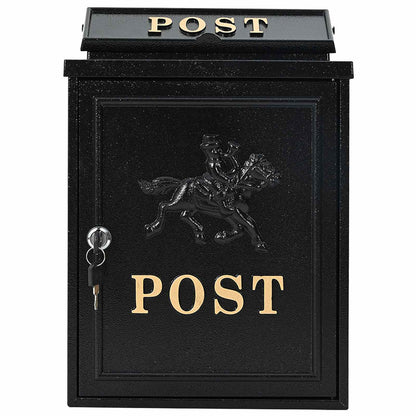 Cassetta Postale da Muro con archiviazione Nero 29 x 13 x 41 cm | homemem39