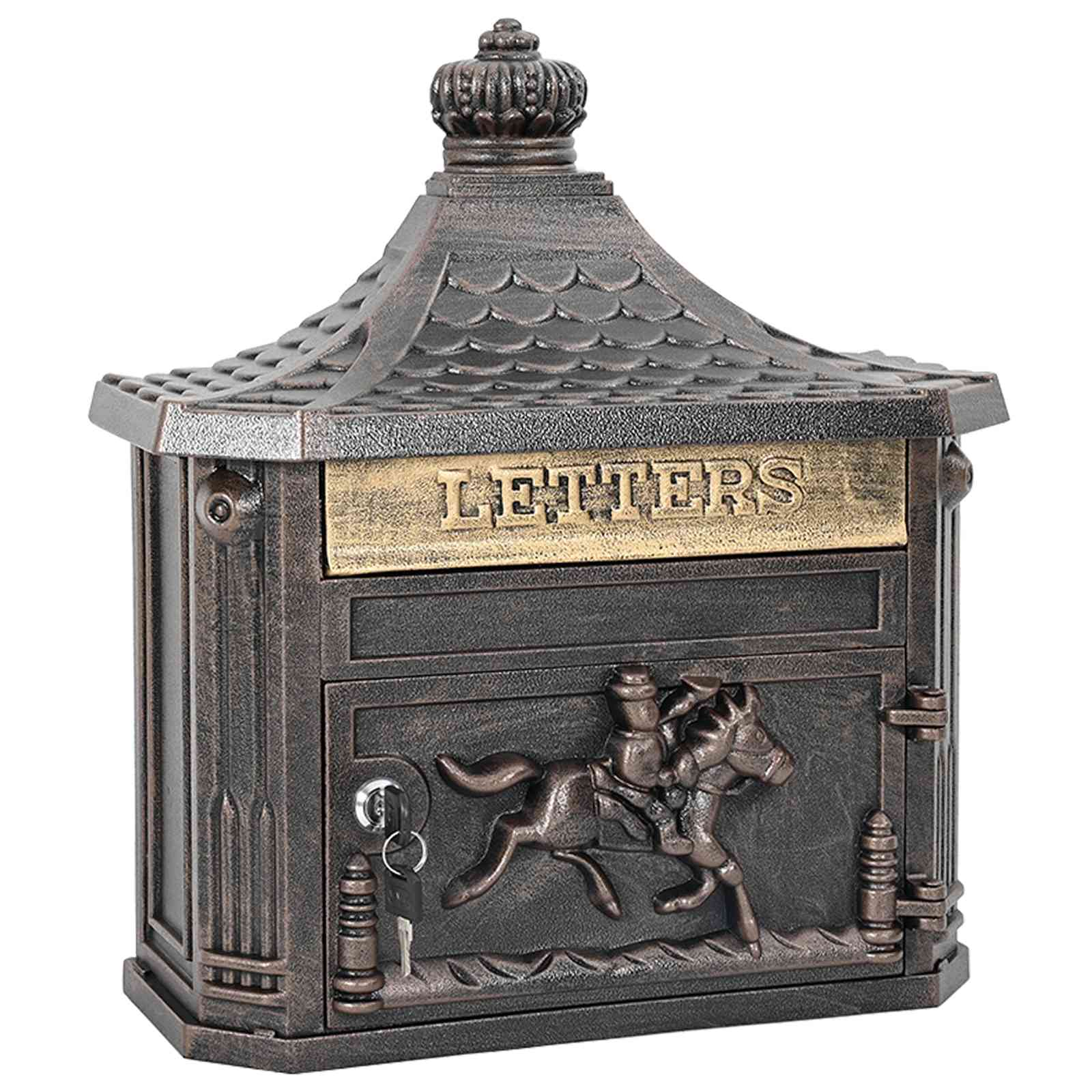 Cassetta Postale da Muro con porta Bronzo 40,5 x 16 x 45 cm | homemem39
