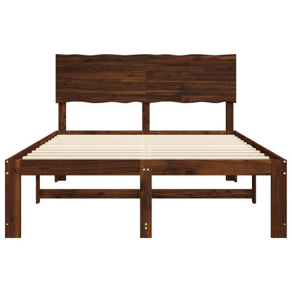 Letto matrimoniale con testiera ROSTOCK Marrone Scuro | homemem39