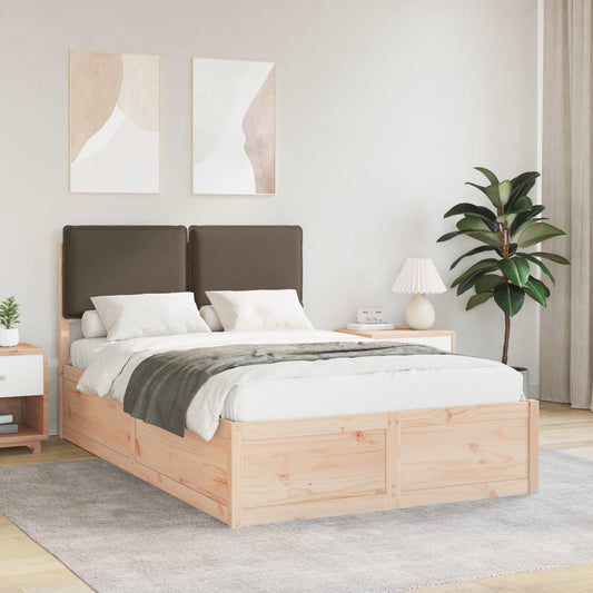 Letto con Testiera Rivestita Talpa 120 x 200 cm Pino massello | homemem39