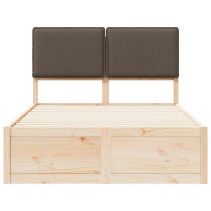 Letto con Testiera Rivestita Talpa 120 x 190 cm Pino massello