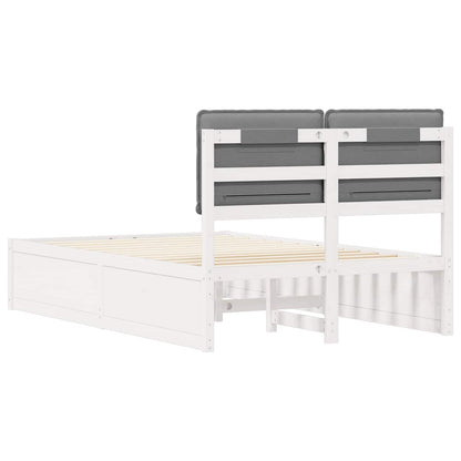 Letto con Testiera Rivestita Grigio chiaro 120 x 190 cm | homemem39