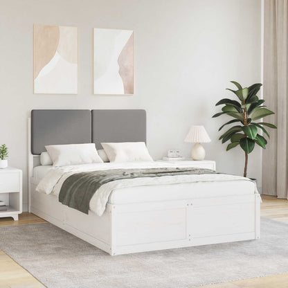 Letto con Testiera Rivestita Grigio chiaro 120 x 200 cm | homemem39