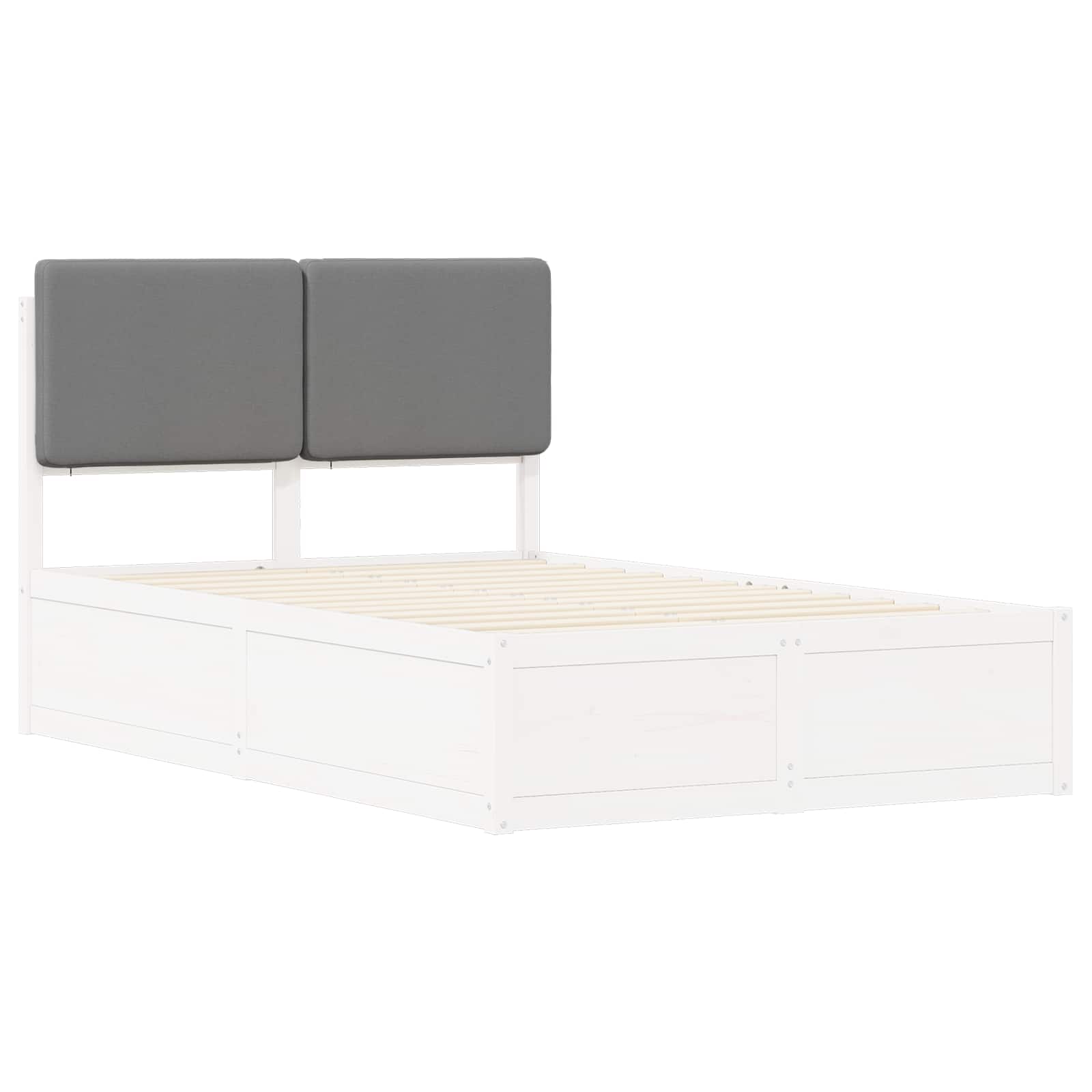 Letto con Testiera Rivestita Grigio chiaro 120 x 200 cm | homemem39