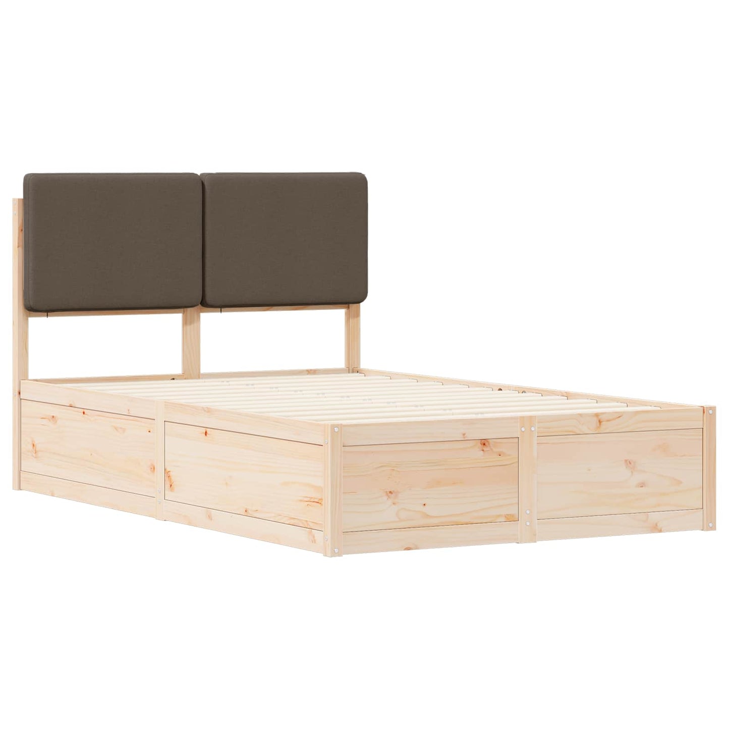 Letto con Testiera Rivestita Talpa 120 x 190 cm Pino massello | homemem39