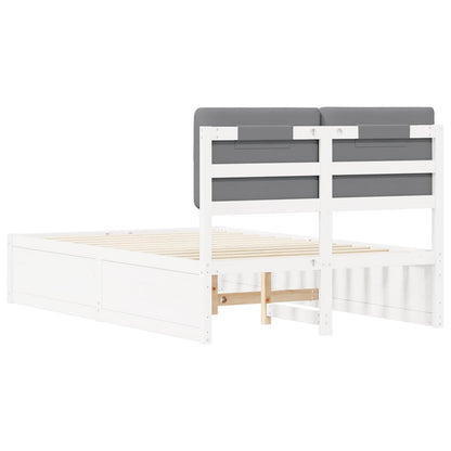 Letto con Testiera Rivestita Grigio chiaro 120 x 190 cm | homemem39