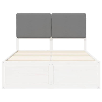 Letto con Testiera Rivestita Grigio chiaro 120 x 190 cm | homemem39