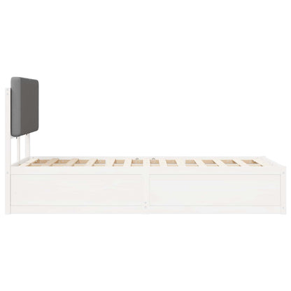 Letto con Testiera Rivestita Grigio chiaro 120 x 190 cm | homemem39