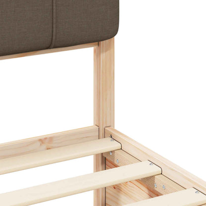 Letto con Testiera Rivestita Talpa 120 x 190 cm Pino massello