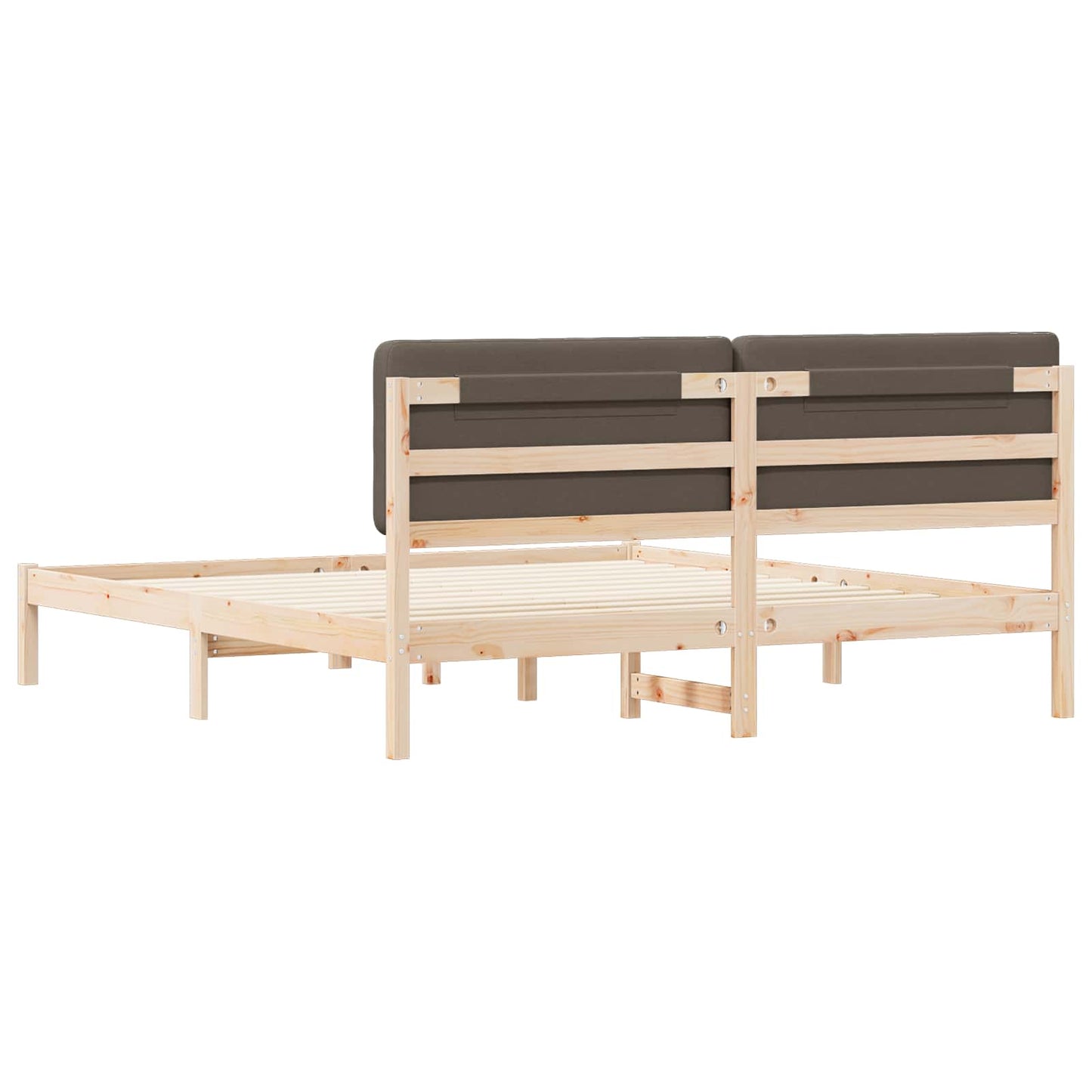 Letto con Testiera Rivestita Talpa 200 x 200 cm Pino massello | homemem39