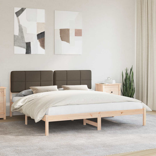 Letto con Testiera Rivestita Talpa 200 x 200 cm Pino massello | homemem39