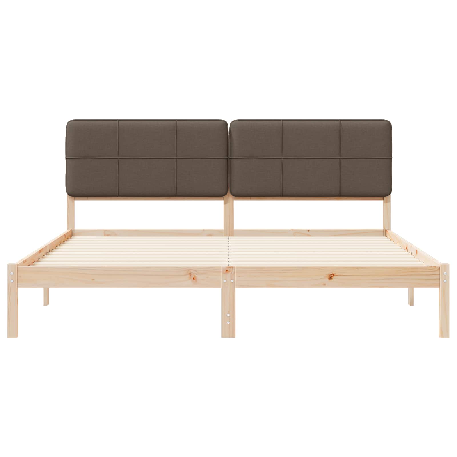 Letto con Testiera Rivestita Talpa 200 x 200 cm Pino massello | homemem39
