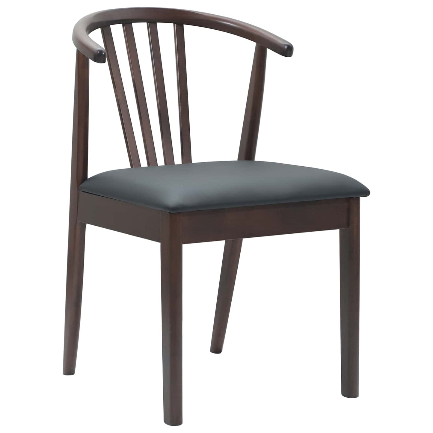 Sedia da pranzo 2 pcs Marrone chiaro e nero