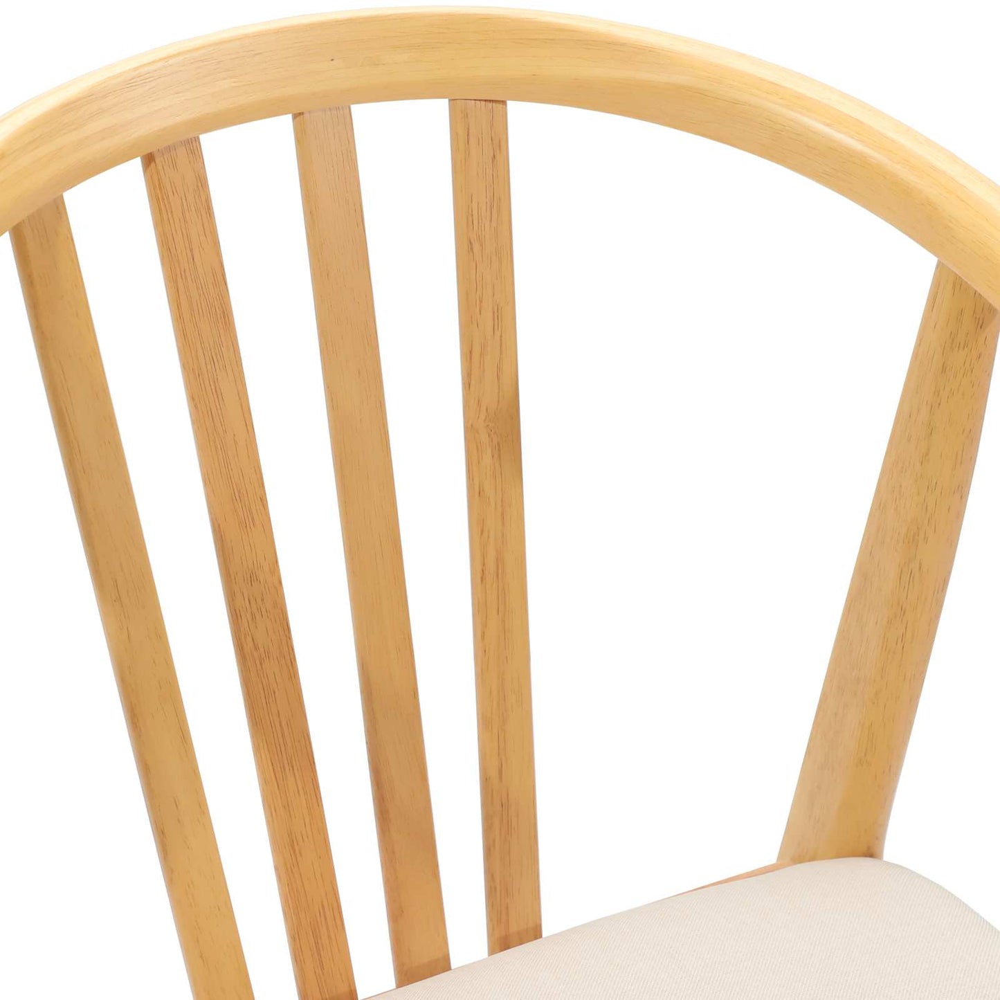 Sedia da pranzo 2 pcs Naturale e chiaro