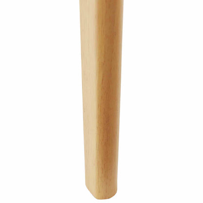 Sedia da pranzo 2 pz Legno di gomma solido Naturale e chiaro