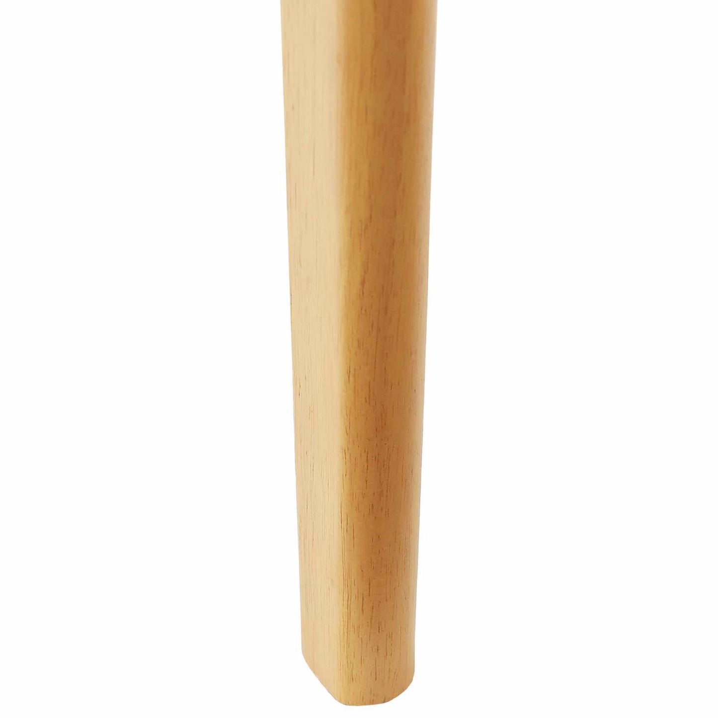 Sedia da pranzo 2 pz Legno di gomma solido Naturale