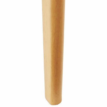 Sedia da pranzo 2 pz Legno di gomma solido Naturale