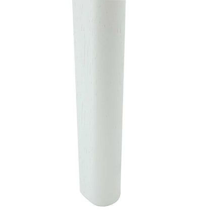 Sedia da pranzo 2 pcs Bianco e marrone Legno di gomma solido