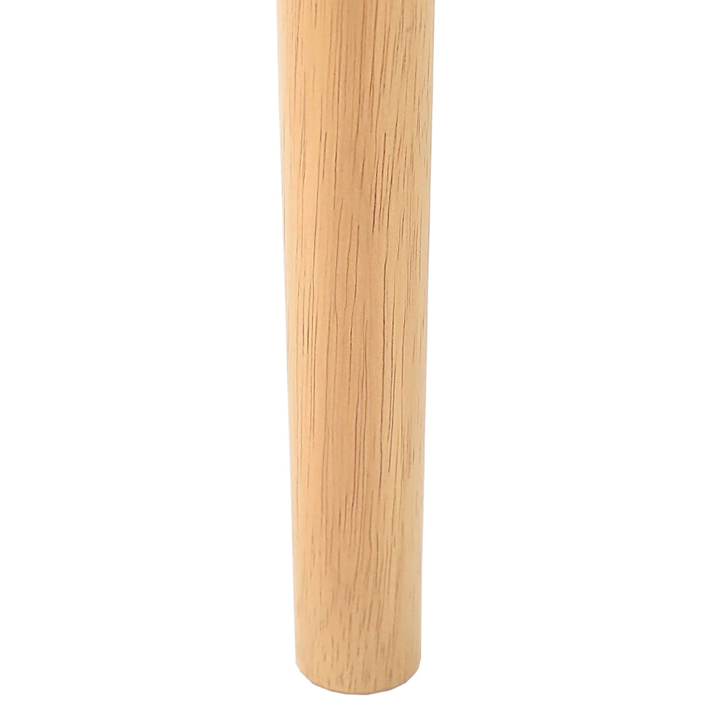 Sedia da pranzo 2 pz Legno di gomma solido Naturale e chiaro