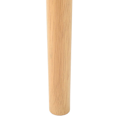 Sedia da pranzo 2 pz Legno di gomma solido Naturale e chiaro