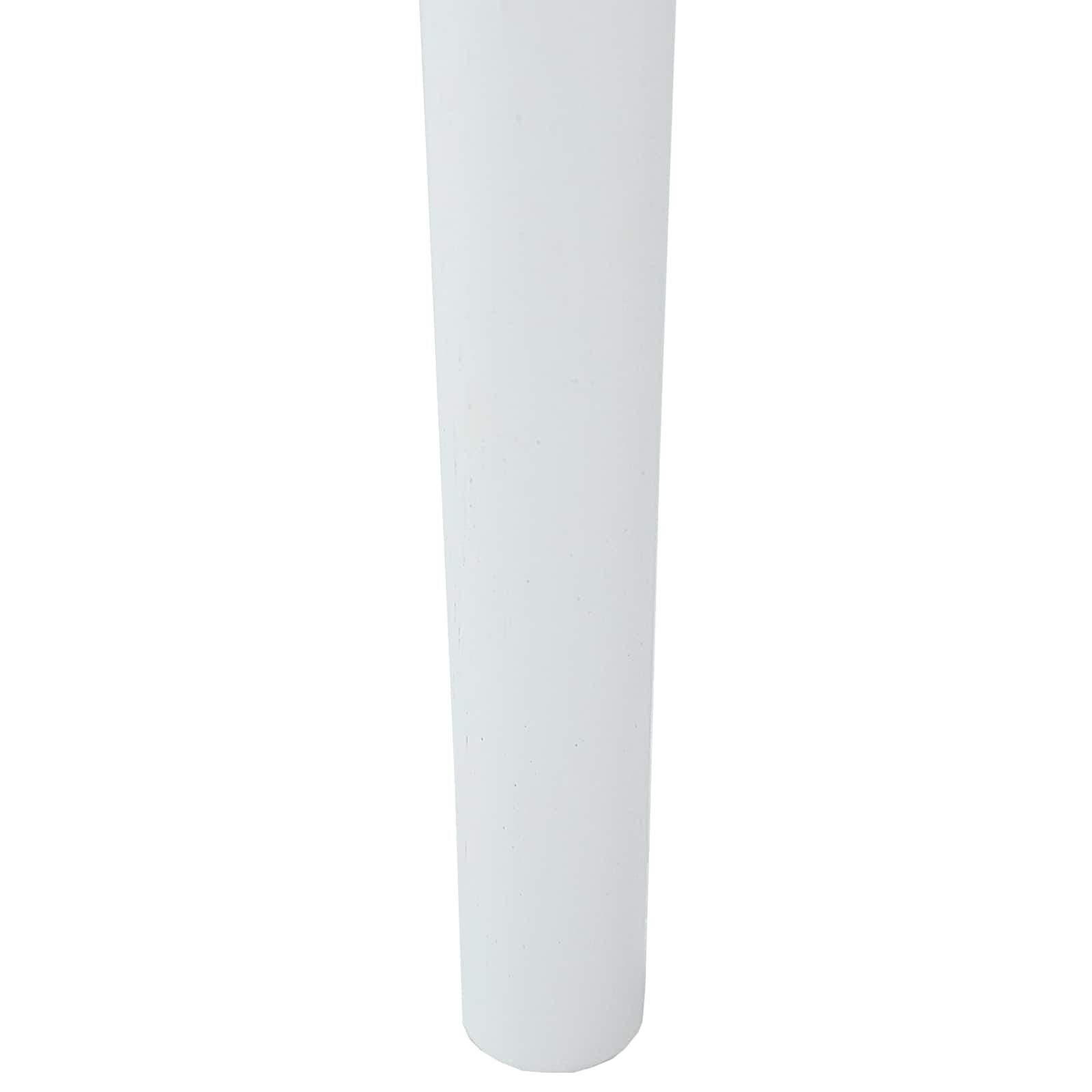 Sedia da pranzo 2 pcs Bianco e Bianco Legno di gomma solido | homemem39