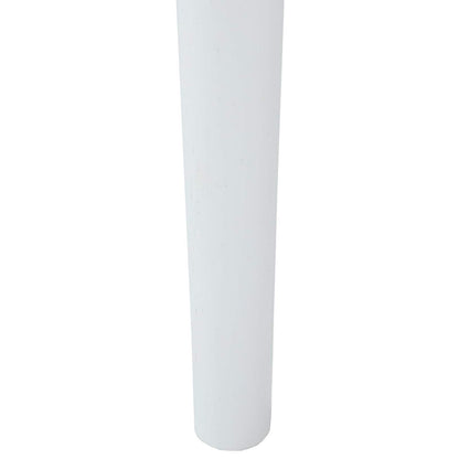 Sedia da pranzo 2 pcs Bianco e marrone Legno di gomma solido | homemem39