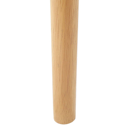 Sedia da pranzo 2 pz Legno di gomma solido Naturale e chiaro
