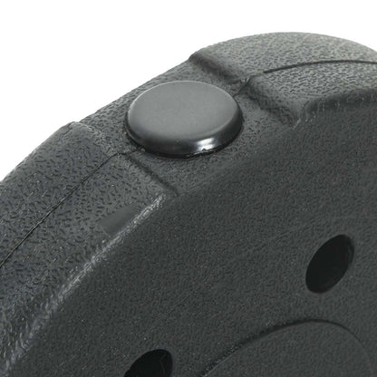 Piastre di Peso 4 pcs Nero Ø 21.5 x 3.8 cm