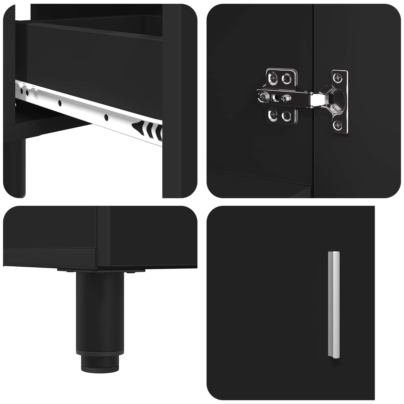 Mobile da bagno con lavabo con cassetto Nero 60 x 35 x 60 cm | homemem39