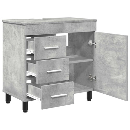 Mobiletto da bagno Grigio Cemento 60 x 35 x 60 cm | homemem39