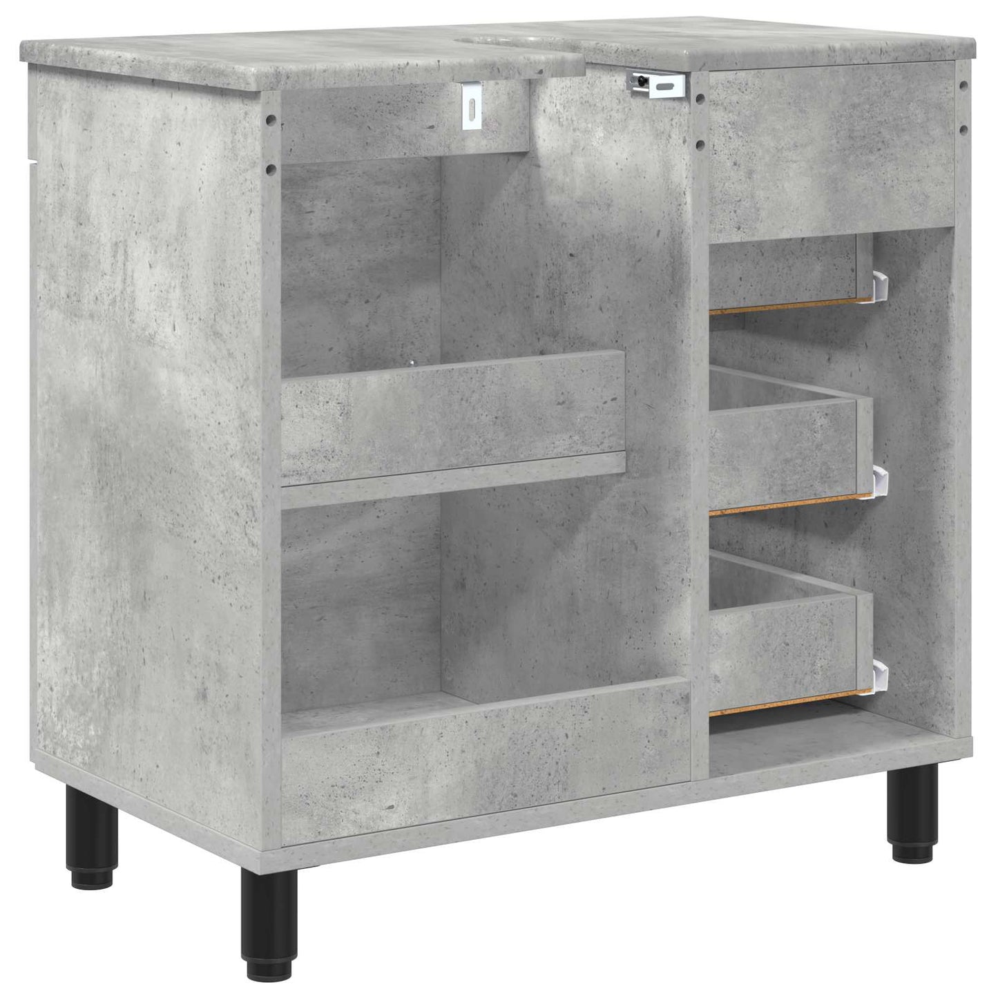Mobiletto da bagno Grigio Cemento 60 x 35 x 60 cm | homemem39