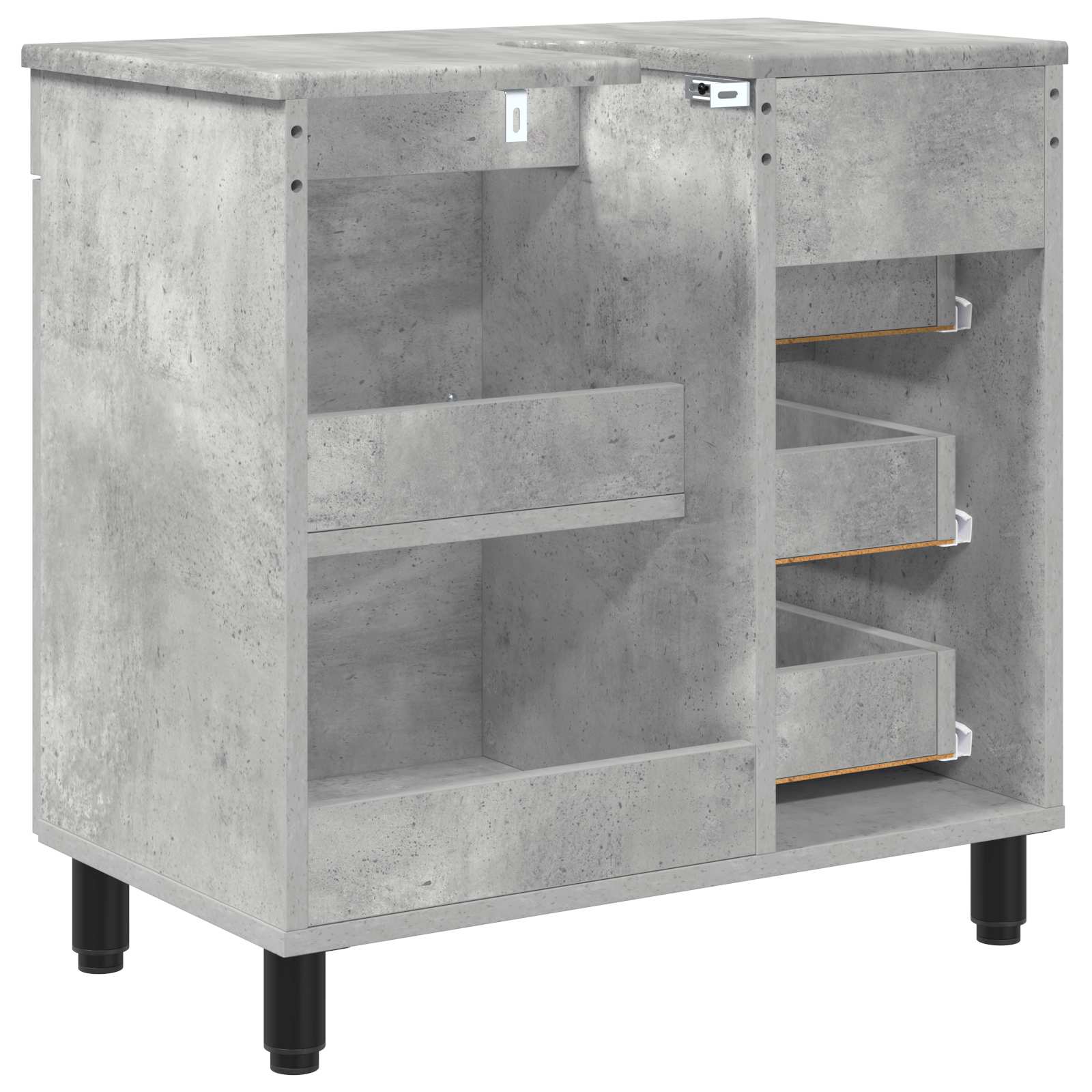 Mobiletto da bagno Grigio Cemento 60 x 35 x 60 cm | homemem39