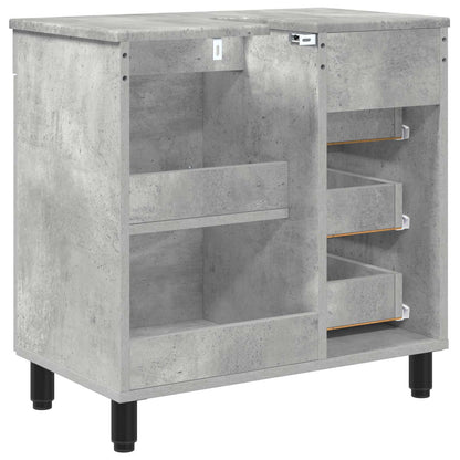 Mobiletto da bagno Grigio Cemento 60 x 35 x 60 cm | homemem39