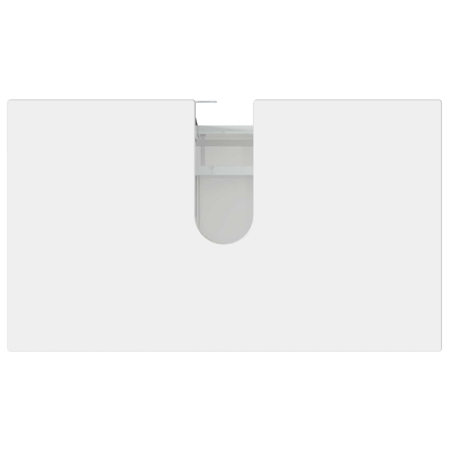 Mobiletto da bagno Bianco Lucido 60 x 35 x 60 cm